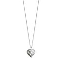 黒色 ブラック 白色 ホワイト ネックレス 【 TORI HILL MARCASITE CRYSTAL BLACK WHITE HEART PENDANT NECKLACE / SILVERTONE 】 ジュエリー アクセサリー レディースジュエリー ペンダント