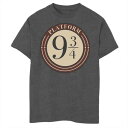 【★Fashion THE SALE★7/12午前10時迄】ハリーポッター ロゴ グラフィック Tシャツ チャコール ヘザー &3 【 HARRY POTTER PLATFORM 9 &3/4 SIMPLE LOGO GRAPHIC TEE / CHARCOAL HEATHER 】 キッズ ベビー マタニティ トップス カットソー