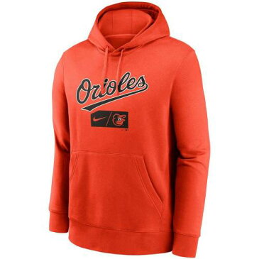 ナイキ NIKE 橙 オレンジ ボルティモア オリオールズ チーム クラブ フーディー パーカー ボルチモア メンズ 【 ORANGE TEAM NIKE LETTERING CLUB ORL 】