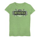 楽天スニケスキャラクター ロゴ グラフィック Tシャツ 緑 グリーン 【 LICENSED CHARACTER BEETLEJUICE SNAKE LARGE MOVIE LOGO GRAPHIC TEE / GREEN APPLE 】 キッズ ベビー マタニティ トップス カットソー