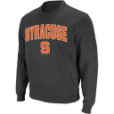 コロシアム チャコール シラキュース 橙 オレンジ ロゴ クルー スウェットシャツ トレーナー シラキューズ & 【 COLOSSEUM CHARCOAL SYRACUSE ORANGE ARCH LOGO CREW NECK SWEATSHIRT / SYR CHARCO 】 メンズファッシ