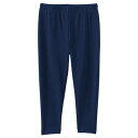 ランズエンド LANDS' END レギンス タイツ 【 S Plus-size Tough Cotton Capri Leggings 】 Deep Sea Navy