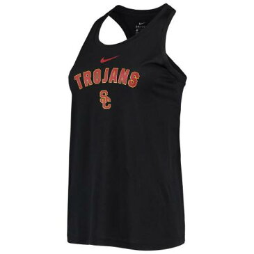 ナイキ NIKE 黒色 ブラック サウスカルフォルニア トロージャンズ ロゴ クラシック パフォーマンス タンクトップ & 【 NIKE BLACK ARCH LOGO CLASSIC PERFORMANCE USC 】