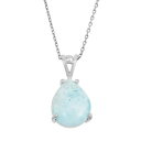 銀色 シルバー ネックレス 青色 ブルー 【 UNBRANDED LARIMAR STERLING SILVER TEARDROP PENDANT NECKLACE / BLUE 】 ジュエリー アクセサリー レディースジュエリー ペンダント