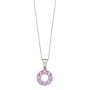 銀色 シルバー ネックレス 【 SIRI USA BY TJM STERLING SILVER AMETHYST CIRCULAR PENDANT NECKLACE / 】 ジュエリー アクセサリー レディースジュエリー ペンダント(4)