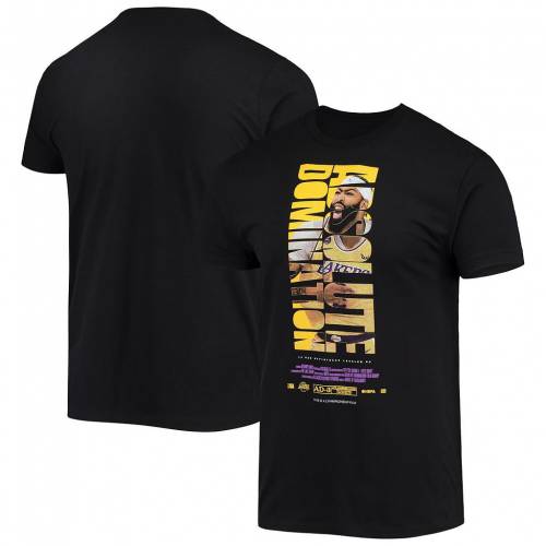 アンソニー 黒色 ブラック レイカーズ Tシャツ ロサンゼルス 【 UNBRANDED ANTHONY DAVIS BLACK LOS ANGELES LAKERS CHECK THE CREDITS PLAYER T-SHIRT / LAK BLACK 】 メンズファッション トップス カットソー