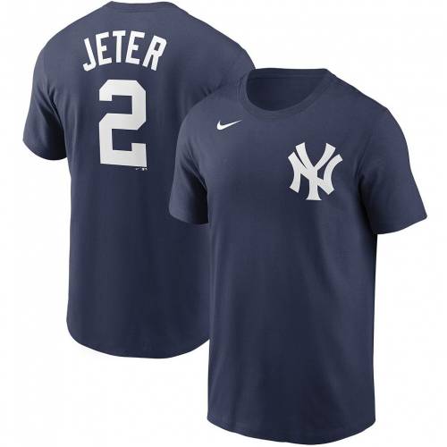 ナイキ 子供用 ジーター 紺色 ネイビー ヤンキース Tシャツ ニューヨーク & 【 JETER NIKE YOUTH DEREK NAVY NAME NUMBER TSHIRT YNK 】