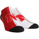 靴下 ネブラスカ キャンパス ストライプ 【 UNBRANDED ROCK EM SOCKS NEBRASKA HUSKERS CAMPUS STRIPE ANKLE / NEB MULTI 】 インナー 下着 ナイトウエア レディース レッグ