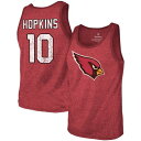 マジェスティック カーディナル アリゾナ カーディナルス タンクトップ 赤 レッド カージナルス & 【 MAJESTIC THREADS DEANDRE HOPKINS HEATHERED CARDINAL ARIZONA CARDINALS NAME NUMBER TRI-BLEND TANK TOP / ACR RED 】 メ