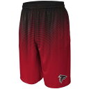 アトランタ ファルコンズ トレーニング ショーツ ハーフパンツ 赤 レッド 【 UNBRANDED FOCO RED/BLACK ATLANTA FALCONS PIXEL GRADIENT TRAINING SHORTS / FAL RED 】 メンズファッション ズボン