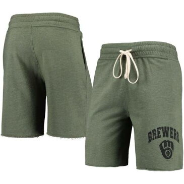 オリーブ ミルウォーキー ブルワーズ ショーツ ハーフパンツ 緑 グリーン 【 GREEN UNBRANDED CONCEPTS SPORT HEATHERED OLIVE MAINSTREAM TRIBLEND SHORTS BRW 】