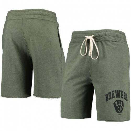 オリーブ ミルウォーキー ブルワーズ ショーツ ハーフパンツ 緑 グリーン 【 GREEN UNBRANDED CONCEPTS SPORT HEATHERED OLIVE MAINSTREAM TRIBLEND SHORTS BRW 】