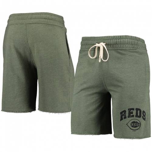 オリーブ シンシナティ レッズ ショーツ ハーフパンツ 赤 レッド 緑 グリーン 【 RED GREEN UNBRANDED CONCEPTS SPORT HEATHERED OLIVE MAINSTREAM TRIBLEND SHORTS 】