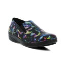 XvOXebv XvO F ubN y SPRING STEP PROFESSIONAL MANILA-FREFLO CLOGS / BLACK MULTI z [t@[