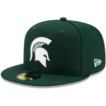 NEW ERA 緑 グリーン ミシガン スケートボード スパルタンズ チーム ニューエラ ミシガンステイト 【 GREEN STATE TEAM DETAIL 59FIFTY FITTED HAT MSU 】