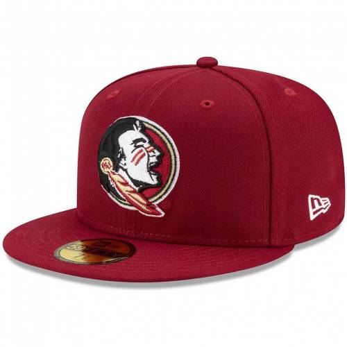 NEW ERA フロリダ スケートボード セミノールズ チーム 赤 レッド ニューエラ フロリダステイト 【 STATE TEAM RED GARNET DETAIL 59FIFTY FITTED HAT FSU 】