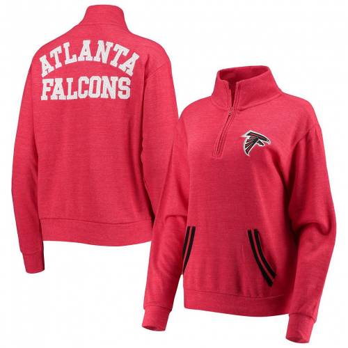 赤 レッド アトランタ ファルコンズ フリース ジャケット ニューエラ & 【 NEW ERA 5TH OCEAN BY RED ATLANTA FALCONS TRI-BLEND FLEECE HALF-ZIP JACKET / FAL RED 】