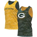 【★Fashion THE SALE★1/14迄】緑 グリーン パッカーズ リバーシブル タンクトップ グリーンベイ 【 UNBRANDED FOCO GREEN/GOLD GREEN BAY PACKERS REVERSIBLE MESH TANK TOP / PKR GREEN 】 メンズファッション トップス