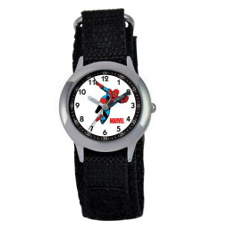 マーベル ステンレス 銀色 スチール ウォッチ 時計 黒色 ブラック KIDS' 【 MARVEL SPIDER-MAN STAINLESS STEEL WATCH / BLACK 】 腕時計 キッズ 腕時計 ※入荷時に電池が切れの場合もありますので予めご了