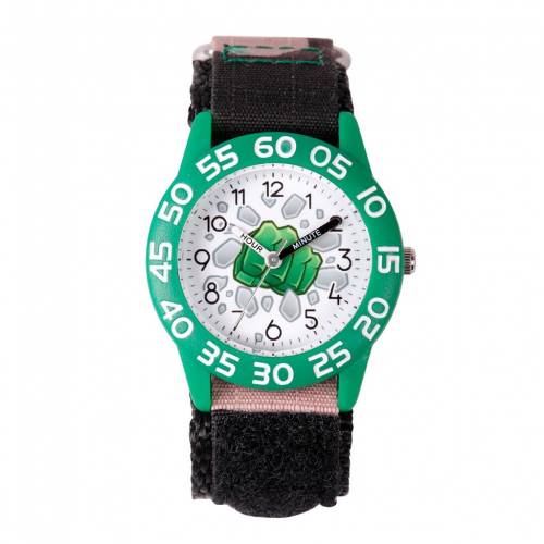 マーベル 緑 グリーン タイム ウォッチ 時計 カモ柄 KIDS' 【 MARVEL EMOJI HULK FIST GREEN PLASTIC TIME TEACHER WATCH / CAMO 】 腕時計 キッズ 腕時計 ※入荷時に電池が切れの場合もありますので予めご了承く