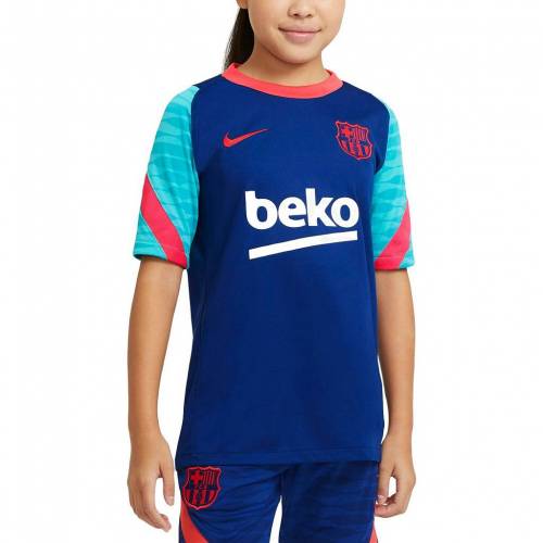 ナイキ 子供用 青色 ブルー ストライク パフォーマンス ラグラン Tシャツ 【 NIKE YOUTH BLUE BARCELONA STRIKE PERFORMANCE RAGLAN TSHIRT BAR 】