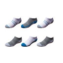 TEK GEAR パフォーマンス 靴下 【 S Cushioned 6-pack Performance No-show Socks 】 Blue White