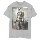 STAR WARS スタンス グラフィック Tシャツ ヘザー スターウォーズ : 【 HEATHER THE MANDALORIAN STANCE POSTER GRAPHIC TEE ATHLETIC 】