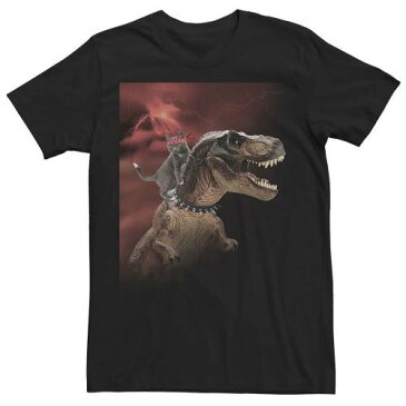 ボルケーノ ヴォルケーノ ライトニング Tシャツ 黒色 ブラック 【大きめ】 【 UNBRANDED KITTY CAT TREX RIDING VOLCANO LIGHTNING TEE BLACK 】