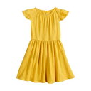 JUMPING BEANS ドレス 【 S 4-12 Flutter-sleeve Dress 】 Yolk Yellow