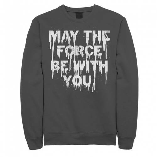 STAR WARS フリース Tシャツ チャコール ヘザー スターウォーズ 【 HEATHER MAY THE FORCE BE WITH YOU FREEZE FLEECE TEE CHARCOAL 】