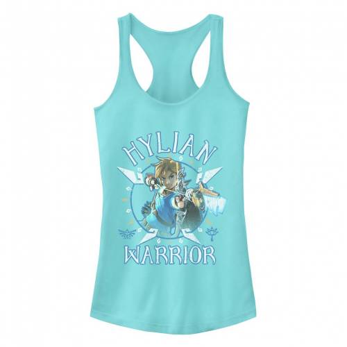 キャラクター レジェンド ワイルド ウォーリアー タンクトップ 【 LICENSED CHARACTER LEGEND OF ZELDA BREATH THE WILD HYLIAN WARRIOR PORTRAIT RACERBACK TANK TOP / CANCUN 】 キッズ ベビー マタニティ トップス パーカ