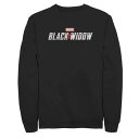 マーベル 黒色 ブラック ロゴ フリース 【 MARVEL BLACK WIDOW OFFICIAL MOVIE LOGO FLEECE / 】 メンズファッション トップス スウェット トレーナー