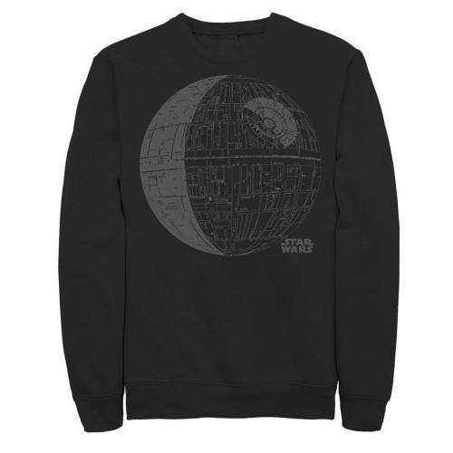 STAR WARS フリース Tシャツ 黒色 ブラック スターウォーズ 【 DEATH STAR SKETCH FLEECE TEE BLACK 】