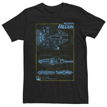 STAR WARS Tシャツ 紺色 ネイビー スターウォーズ 【 MILLENNIUM SCHEMATIC GRID TEE NAVY 】