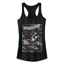 【★Fashion THE SALE★1/14迄】キャラクター タンクトップ 黒色 ブラック 【 LICENSED CHARACTER SPIDER-VERSE MILES COMIC PANELS TANK TOP / BLACK 】 キッズ ベビー マタニティ トップス パーカー