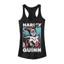 【★Fashion THE SALE★1/14迄】キャラクター ディーシー コミックス タンクトップ 黒色 ブラック 【 LICENSED CHARACTER DC COMICS BATMAN HARLEY QUINN POSTER TANK TOP / BLACK 】 キッズ ベビー マタニティ トップス パーカー