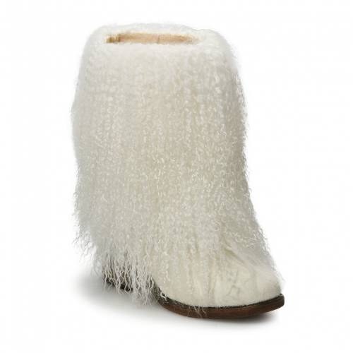 ベアパウ ベアーポー ブーツ 白色 ホワイト 【 BEARPAW BOTICIA CURLY LAMB BOOTS WHITE 】