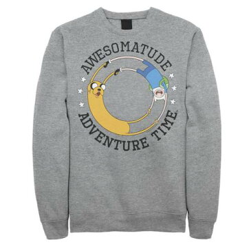 LICENSED CHARACTER キャラクター タイム スウェットシャツ トレーナー ヘザー メンズ 【 HEATHER LICENSED CHARACTER CARTOON NETWORK ADVENTURE TIME JAKE THE DOG LAND OF OOO SWEATSHIRT ATHLETIC 】
