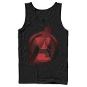 マーベル 黒色 ブラック ロゴ タンクトップ 【 MARVEL BLACK WIDOW AVENGERS LOGO TANK / 】 メンズファッション トップス