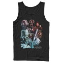 キャラクター タンクトップ 黒色 ブラック スターウォーズ 【 STAR WARS CHARACTER COLLAGE POSTER TANK / BLACK 】 メンズファッション トップス