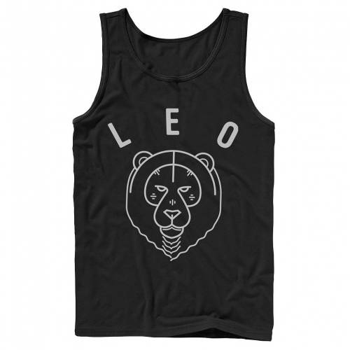 キャラクター 黄色 イエロー タンクトップ 黒色 ブラック 【 LICENSED CHARACTER LEO YELLOW INK SKETCH TANK TOP / BLACK 】 メンズファッション トップス