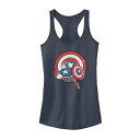 【★スーパーSALE★12/11深夜2時迄】マーベル タンクトップ 藍色 インディゴ 【 MARVEL CAPTAIN AMERICA CARTOON STYLE TANK TOP / INDIGO 】 キッズ ベビー マタニティ トップス パーカー