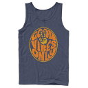 【★Fashion THE SALE★1/14迄】キャラクター ビンテージ ヴィンテージ タンクトップ 紺色 ネイビー 【 LICENSED CHARACTER FIFTH SUN GOOD VIBES ONLY VINTAGE TEXT TANK / NAVY 】 メンズファッション トップス