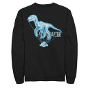 キャラクター ロゴ スウェットシャツ トレーナー 【 LICENSED CHARACTER JURASSIC WORLD VELOCIRAPTOR HOLOGR...