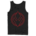 【★Fashion THE SALE★1/14迄】キャラクター ライズ タンクトップ 黒色 ブラック スターウォーズ 【 LICENSED CHARACTER STAR WARS THE RISE OF SKYWALKER SITH TROOPER SYMBOL TANK / BLACK 】 メンズファッション トップス