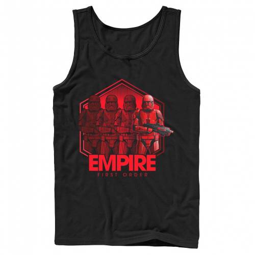 ライズ タンクトップ 黒色 ブラック スターウォーズ 【 STAR WARS THE RISE OF SKYWALKER SITH TROOPER REFLECTION TANK TOP / BLACK 】 メンズファッション トップス