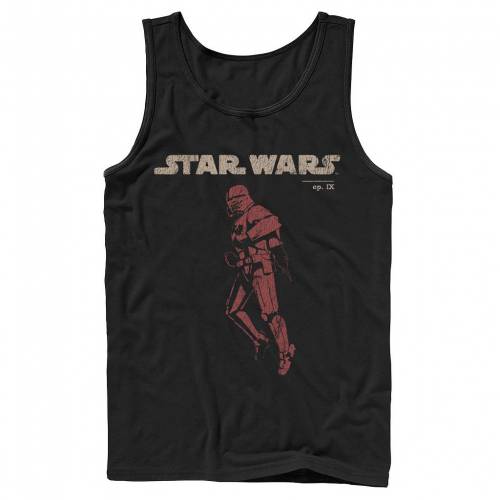 ライズ フライト タンクトップ 黒色 ブラック スターウォーズ 【 STAR WARS THE RISE OF SKYWALKER RETRO SITH TROOPER FLIGHT TANK TOP / BLACK 】 メンズファッション トップス