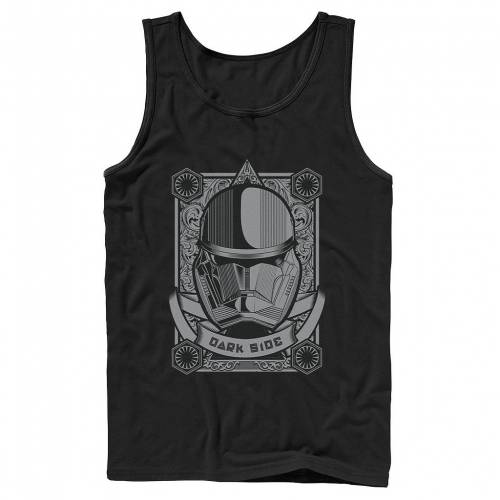 真っ黒　トランプ ライズ タンクトップ 黒色 ブラック スターウォーズ 【 STAR WARS THE RISE OF SKYWALKER SITH TROOPER PLAYING CARD TANK TOP / BLACK 】 メンズファッション トップス