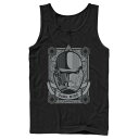 真っ黒　トランプ ライズ タンクトップ 黒色 ブラック スターウォーズ 【 STAR WARS THE RISE OF SKYWALKER SITH TROOPER PLAYING CARD TANK TOP / BLACK 】 メンズファッション トップス