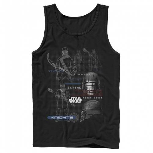 ライズ ナイツ ウォーリアー タンクトップ 黒色 ブラック スターウォーズ 【 STAR WARS THE RISE OF SKYWALKER KNIGHTS REN WARRIOR TANK TOP / BLACK 】 メンズファッション トップス